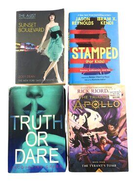 Book Lot 4 YA Teen Fiction Truth or Dare Rick Riordan